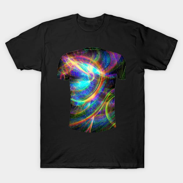 Cosmic Kaleidoscope Lens Flare T-Shirt by Parody-is-King